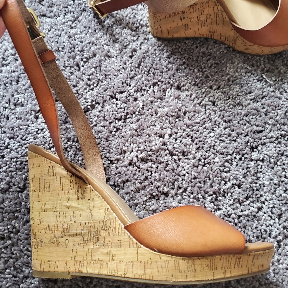 Express Wedges Worn Once